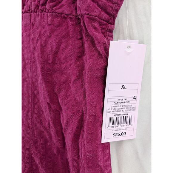 Bodycon Dress Mini Sleeveless Wild Fable Purple XL Sundress Summer Cutout Woven - Picture 5 of 10